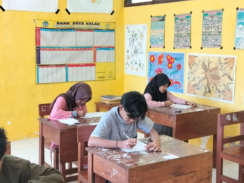 Pelaksanaan Ujian Madin di SD Islam Ulil Albab